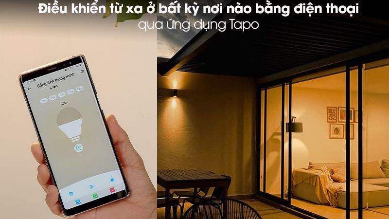 Bóng Đèn Led Thông Minh 8.7W Dimable TP-Link Tapo L510E có thể điều khiển bằng lệnh thoại đơn giản