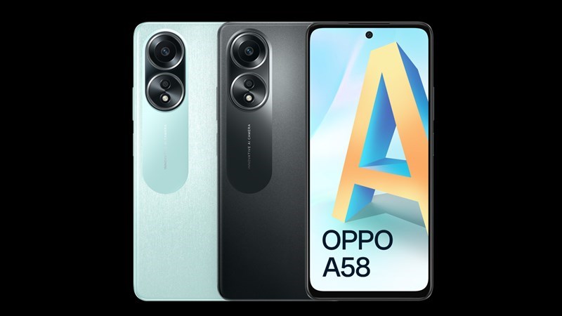 OPPO A58 được trang bị hệ thống camera sau có độ phân giải lần lượt là 50 MP và 2 MP