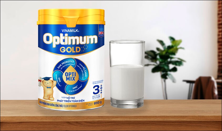 Sữa bột Vinamilk Optimum Gold số 3 850g (12 - 24 tháng)