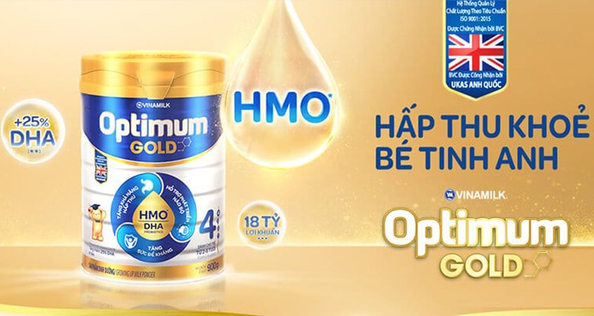 Sữa bột Optimum Gold số 4 850g (2 - 6 tuổi)