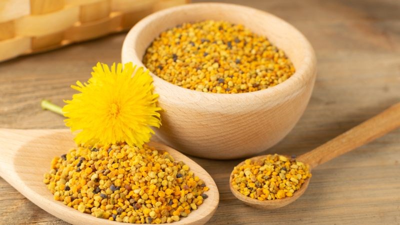Phấn hoa mật ong có tác dụng chống viêm.