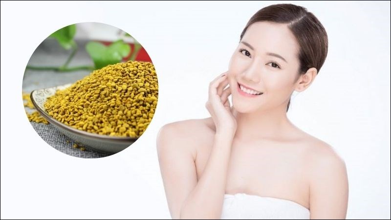 Phấn hoa mật ong có tác dụng làm đẹp da.