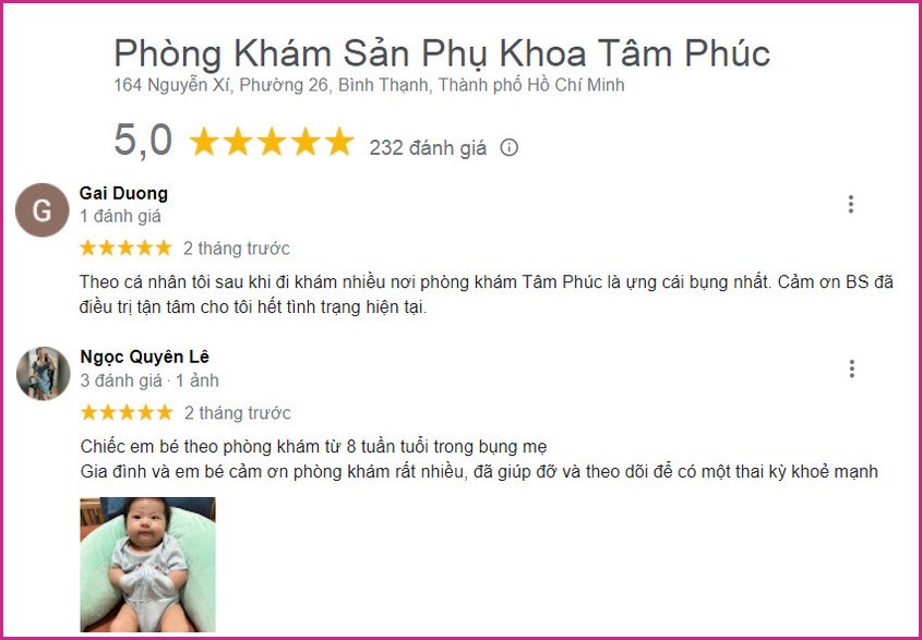 Phòng khám sản phụ khoa Tâm Phúc có tốt không?