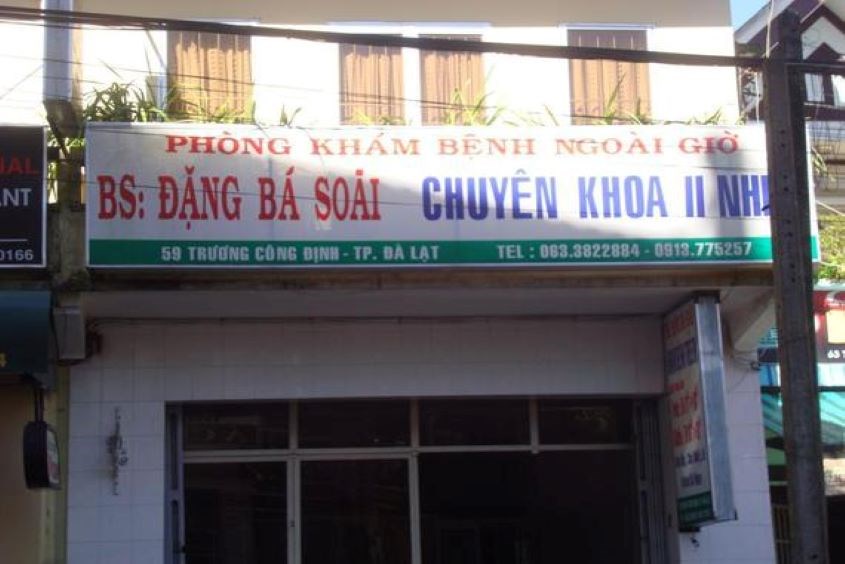 Phòng khám Bác sĩ Soãi là một phòng khám nhi Đà Lạt nổi tiếng