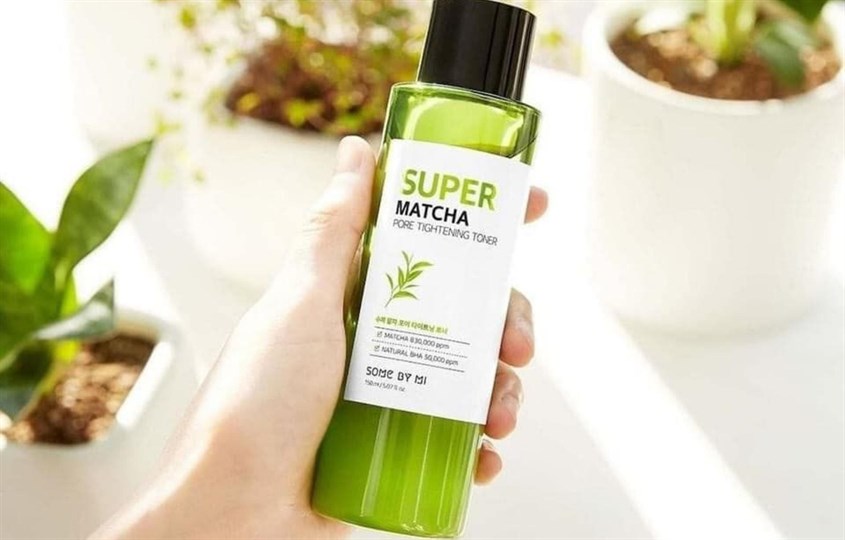 Toner thu nhỏ lỗ chân lông Some By Mi Super Matcha Pore Tightening chiết xuất Trà Xanh 150 ml Toner thu nhỏ lỗ chân lông Some By Mi Super Matcha Pore Tightening chiết xuất Trà Xanh 150 ml