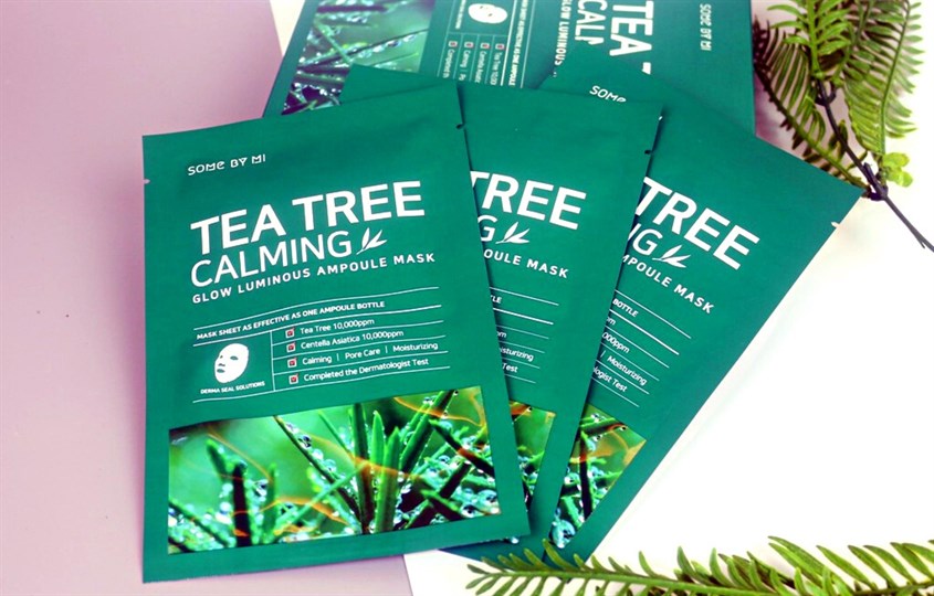Mặt nạ giấy tinh chất Tràm Trà cấp ẩm làm dịu da Some By Mi 25g Mặt nạ giấy tinh chất Tràm Trà cấp ẩm làm dịu da Some By Mi 25g