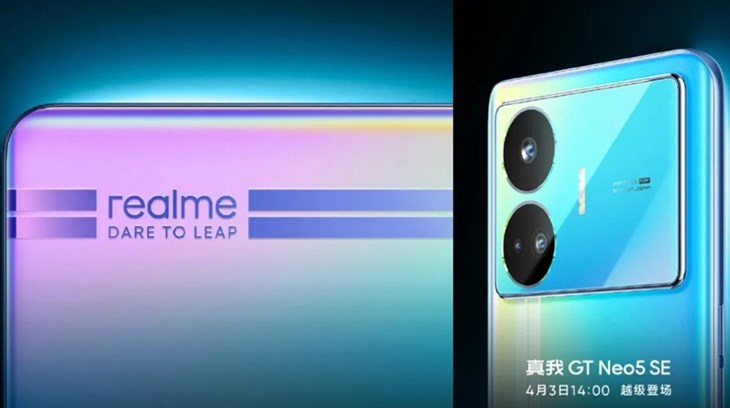 Mặt lưng của realme GT Neo5 SE là điểm nhấn thiết kế độc đáo và thu hút