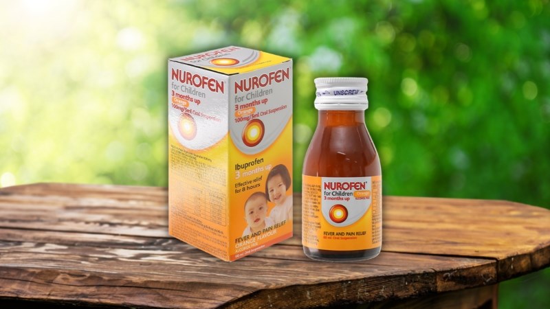  Hỗn dịch uống Nurofen 100mg/5ml giảm đau, hạ sốt chai 60ml