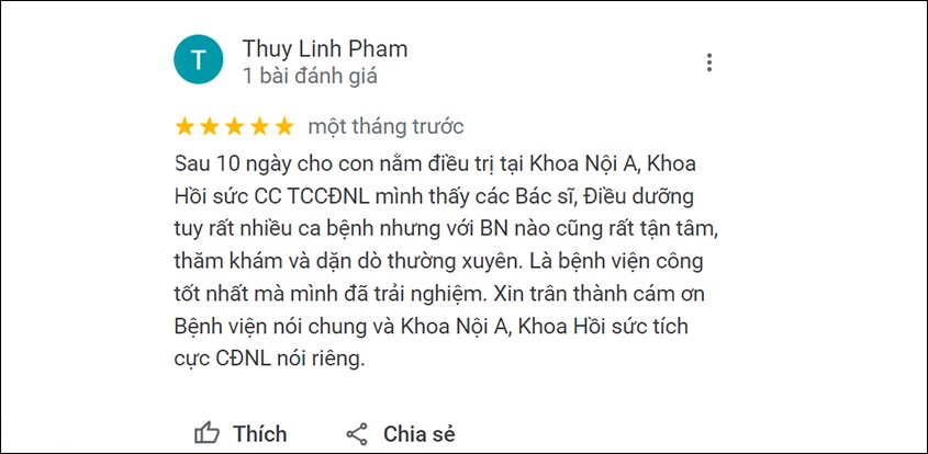 Nhận xét chân thực về bệnh viện nhiệt đới của khách hàng