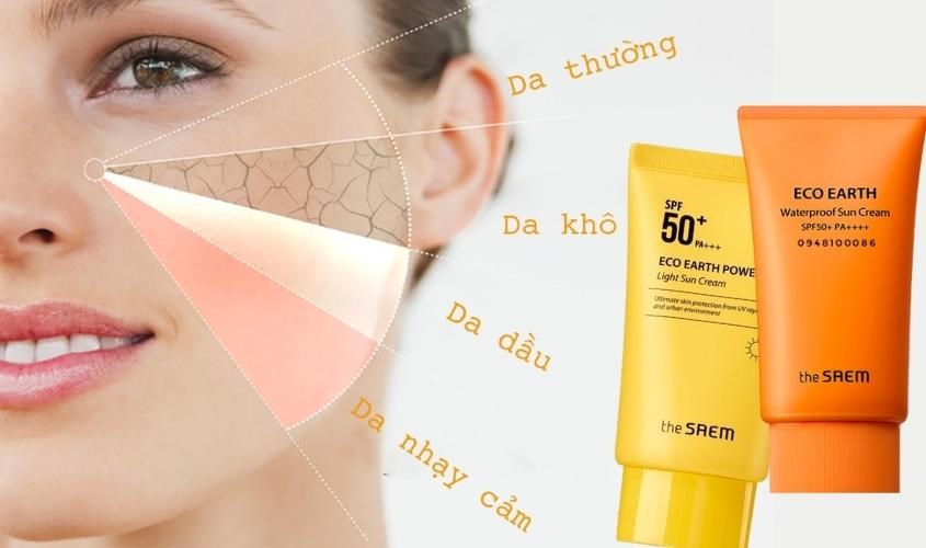 Các dong sản phẩm The Saem phù hợp với từng loại da