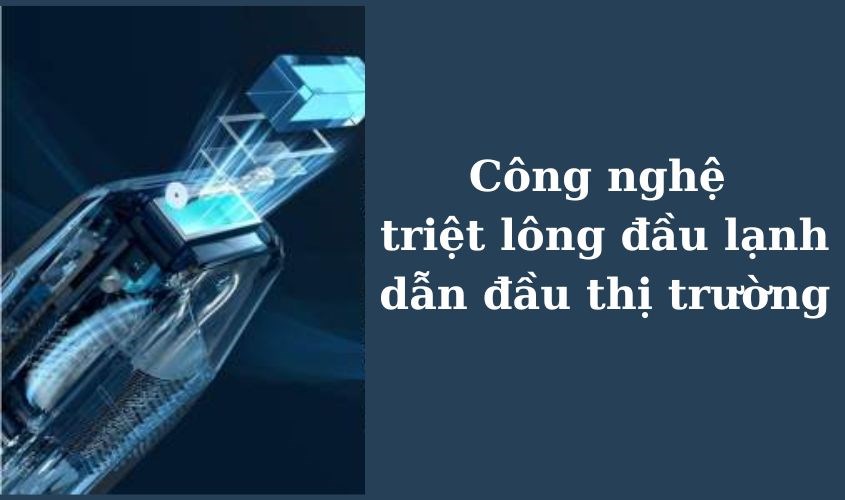 Đầu Sapphire lạnh tạo cảm giác dễ chịu, không bị kích ứng