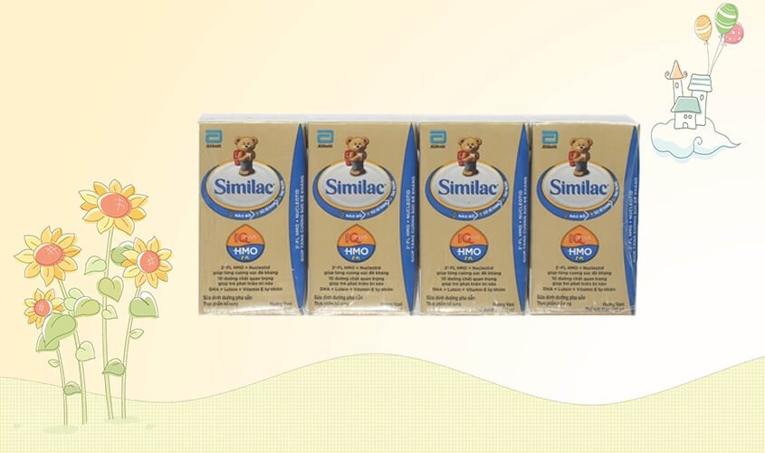 Lốc 4 hộp sữa pha sẵn Similac hương vani 110 ml (từ 1 tuổi)