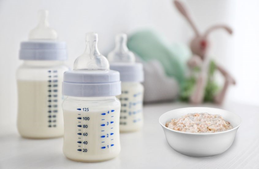 Có thể dùng kèm sản phẩm với sữa ấm hoặc cháo