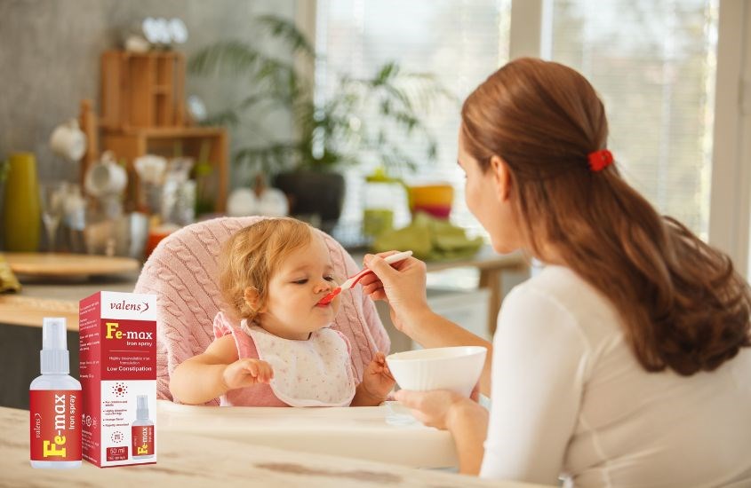 Nên dùng Fe - Max cho bé trước khi ăn 30 phút hoặc 2 giờ sau khi ăn Nên dùng Fe - Max cho bé trước khi ăn 30 phút hoặc 2 giờ sau khi ăn