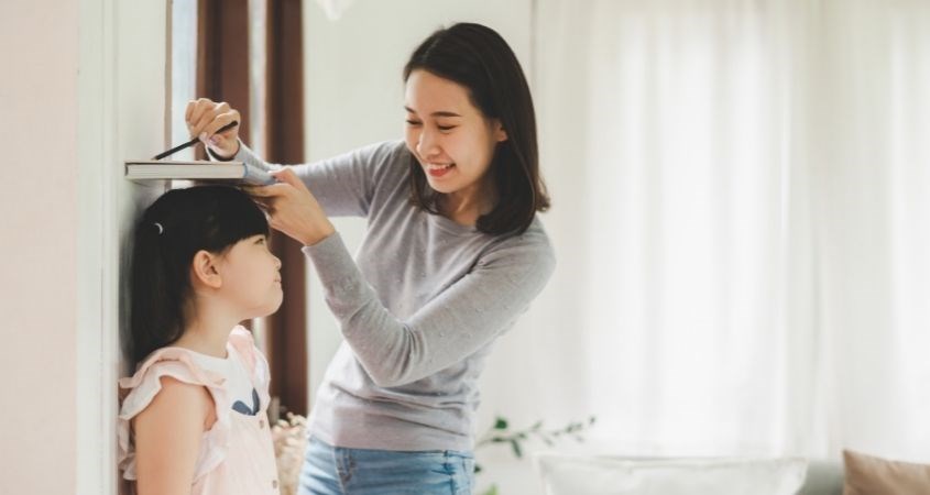Các bước để đo chiều cao