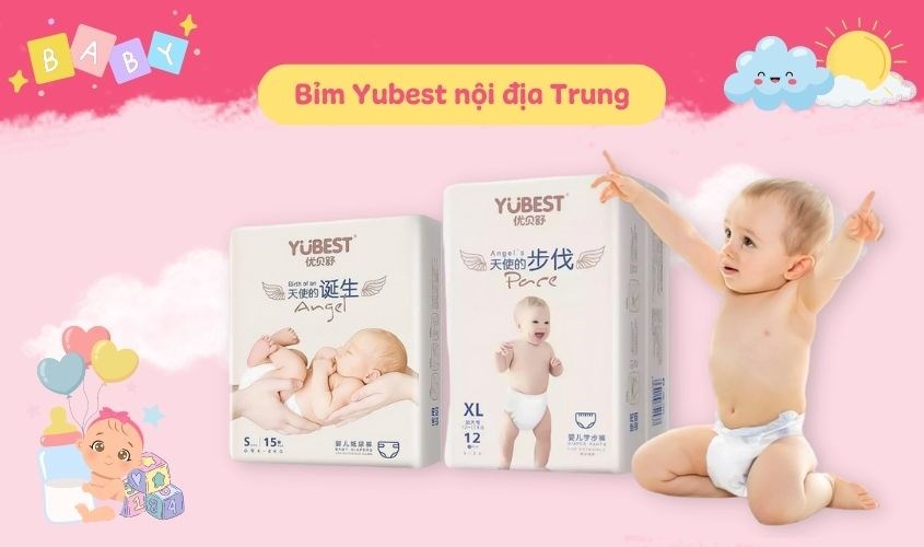 Bỉm Yubest là dòng bỉm nội địa Trung chất lượng đạt tiêu chuẩn Hoa Kỳ
