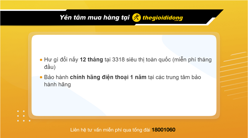 Chính sách bảo hành điện thoại tại TGDĐ