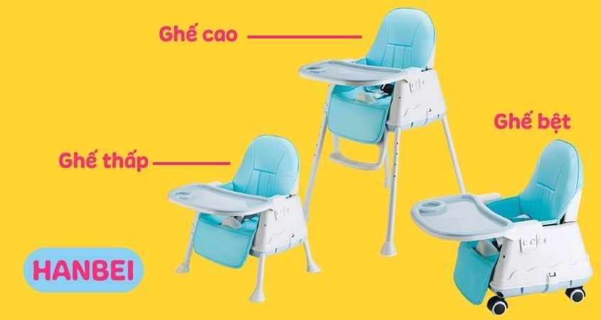 Ghế ăn dặm cho bé Hanbei
