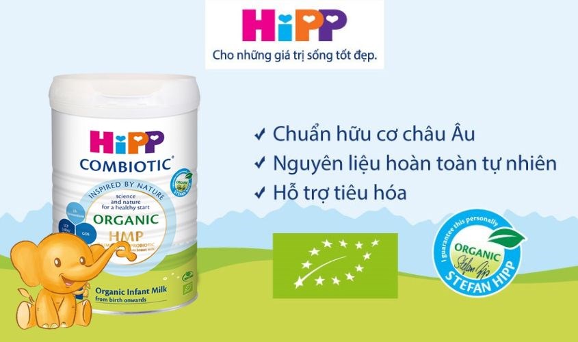 Sữa bột HiPP Organic Combiotic số 1 800g (0 - 6 tháng)