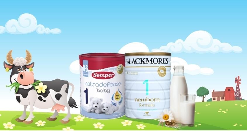 Nên mua sữa Semper số 1 hay sữa bột Blackmores NewBorn Formula số 1 900g (0 - 6 tháng)