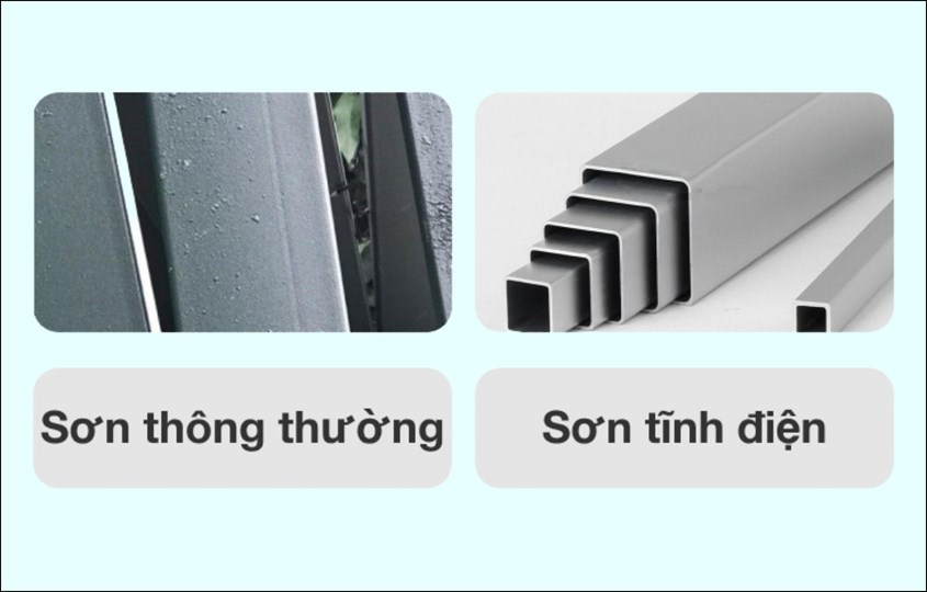 Phân biệt sơn tĩnh điện và sơn thường