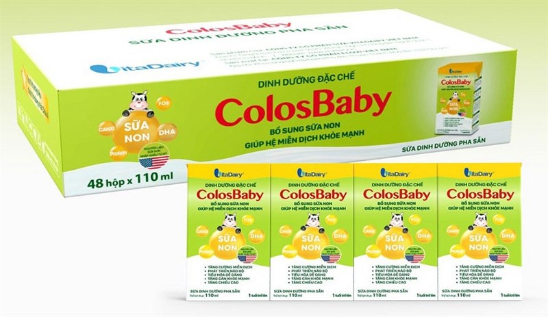 Sản phẩm sữa bột Colosbaby pha sẵn