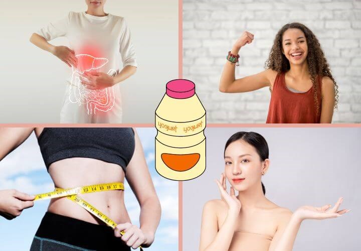 Sữa chua uống mang lại nhiều lợi ích cho sức khỏe và sắc đẹp