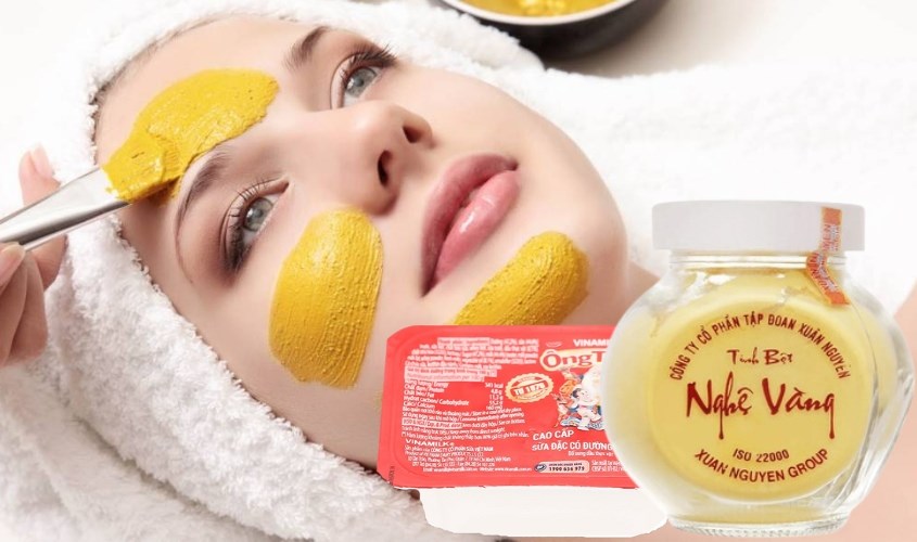 Kết hợp với tinh bột nghệ vàng Xuân Nguyên hũ 75g để làm đẹp da