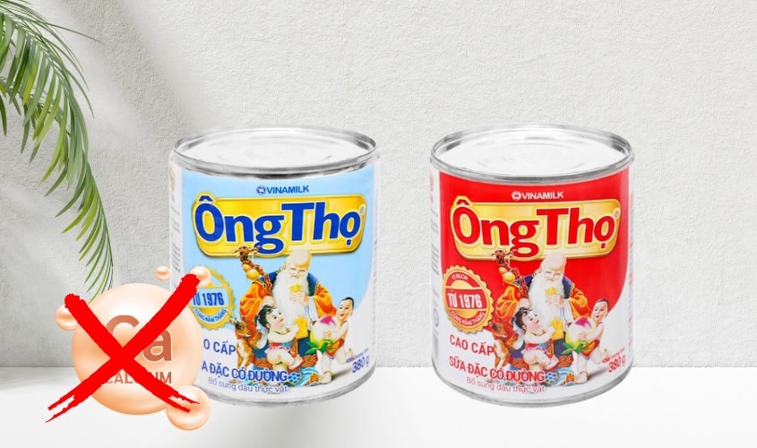 Sữa đặc Ông Thọ không cung cấp canxi