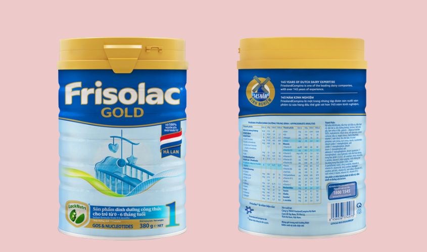 Sữa bột Frisolac Gold số 1 380g (0 - 6 tháng)