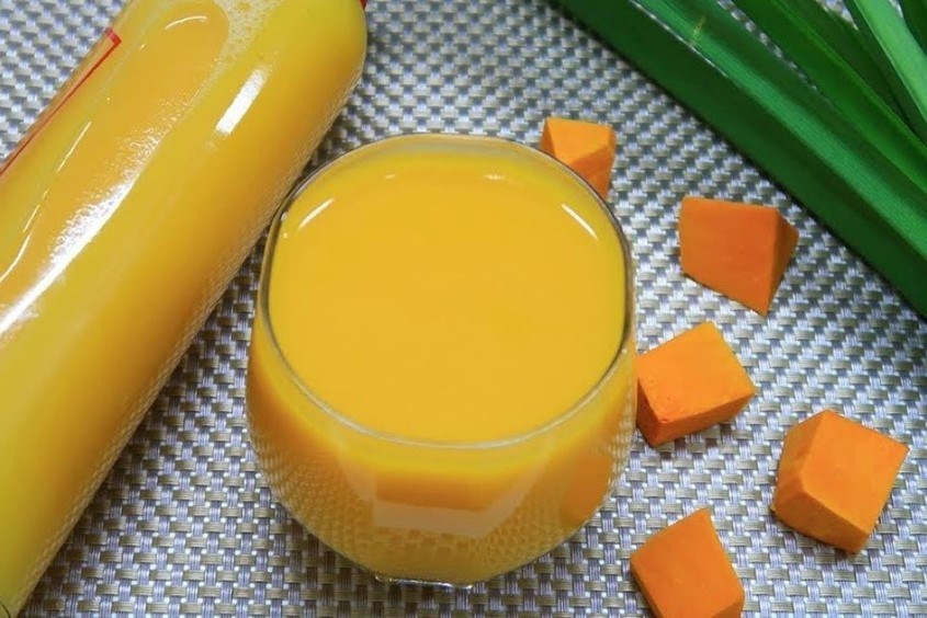 Cách làm sữa khoai lang bí đỏ giảm cân đơn giản