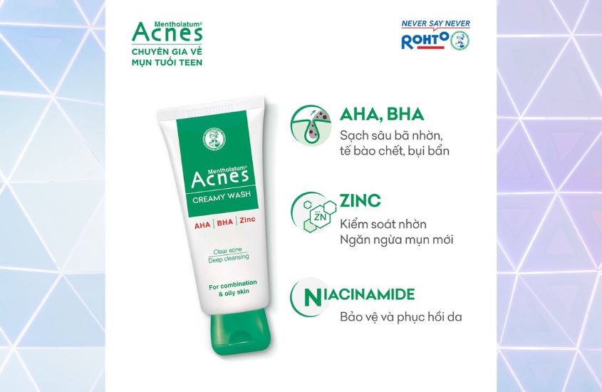 Acnes là thương hiệu nổi tiếng cho chăm sóc da