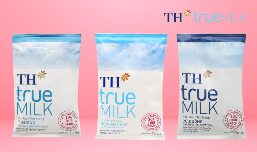 TH True MILK có rất nhiều loại sản phẩm