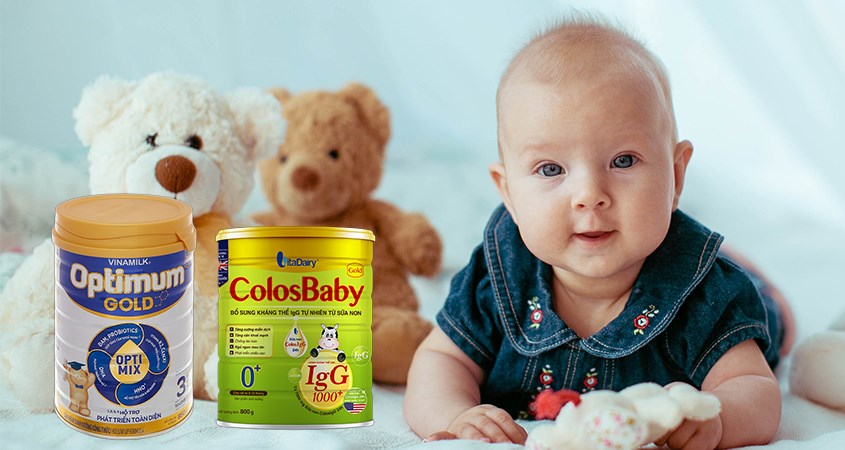 So sánh sữa Colosbaby và Optimum