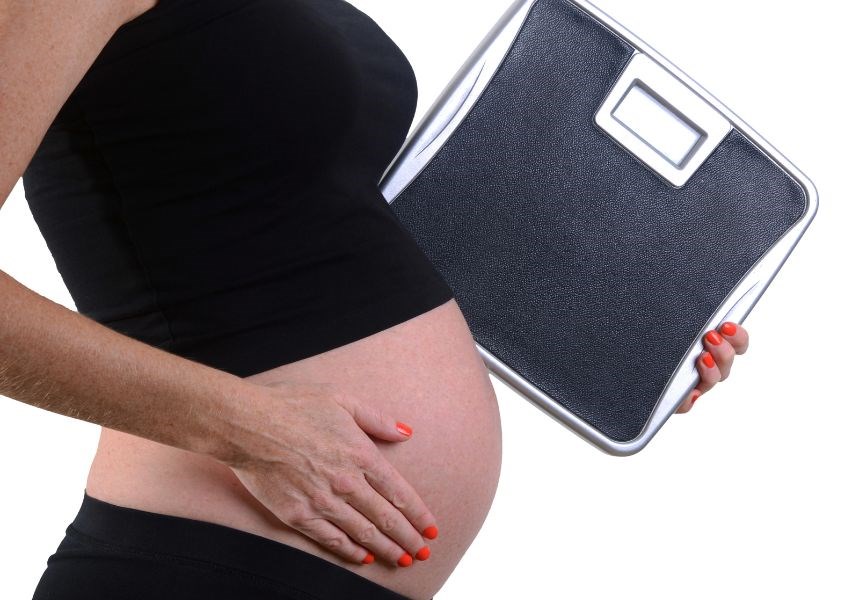 Mang thai lần hai tăng cân nhanh hơn. Nguồn ảnh: canva