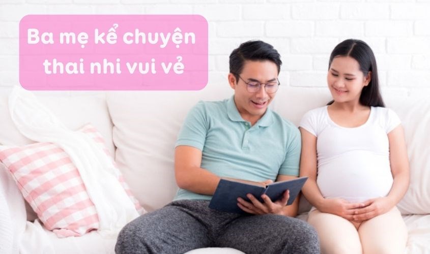 Kể chuyện cũng khiến thai nhi vui vẻ kích thích tinh thần thai nhi