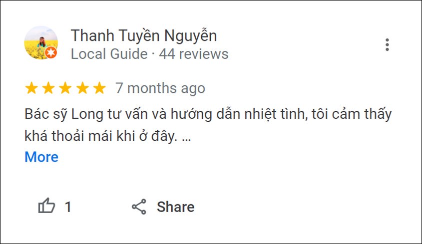 đánh giá của khách hàng về bệnh viện nhiệt đới trung ương