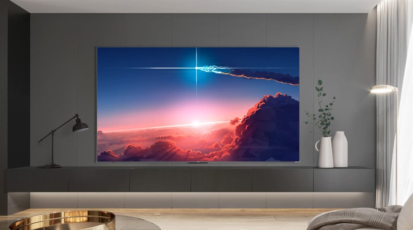 Thực hiện các thao tác kiểm tra thời gian sử dụng của Google Tivi QLED TCL 4K 55 inch 55Q636 