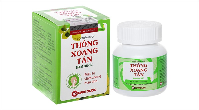 <div class='captionnews'>Thông Xoang Tán Nam Dược trị viêm mũi, viêm xoang lọ 50 viên</div>