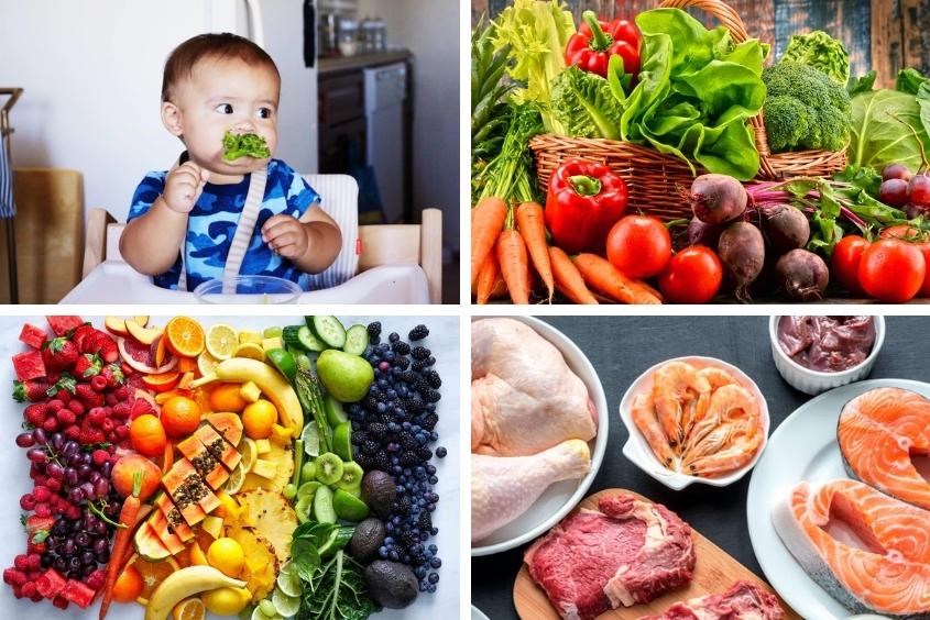 Thức ăn tập ăn thô cho bé