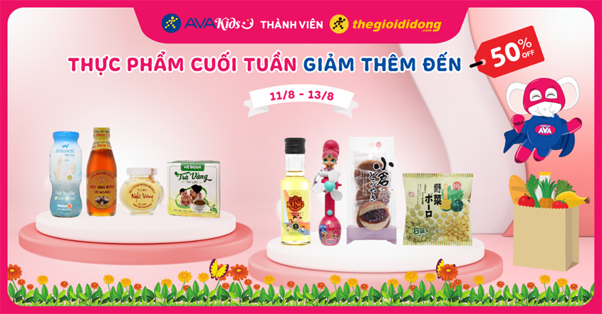 Thực phẩm cuối tuần giảm thêm đến 50%