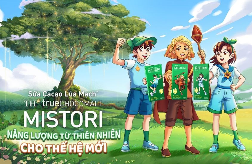 Thức uống lúa mạch TH true Chocomalt Mistori là sự kết hợp giữa 