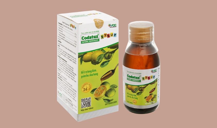 Siro Codatux hỗ trợ giảm ho, đau rát họng chai 100ml