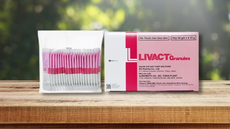 Cốm pha dung dịch uống Livact Granules giảm albumin máu