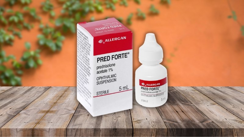 Hỗn dịch nhỏ mắt Pred Forte 1% trị viêm mi mắt, kết mạc, giác mạc lọ 5ml Hỗn dịch nhỏ mắt Pred Forte 1% trị viêm mi mắt, kết mạc, giác mạc lọ 5ml