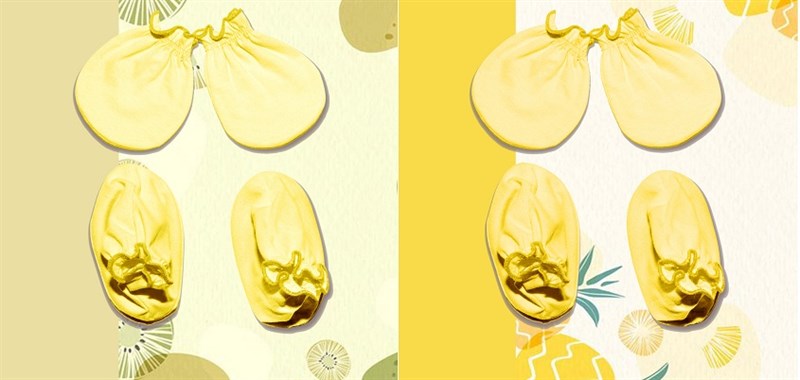 Bộ bao tay, bao chân sơ sinh màu BabyMommy 0 - 1 tháng, 100% chất cotton thoáng mát