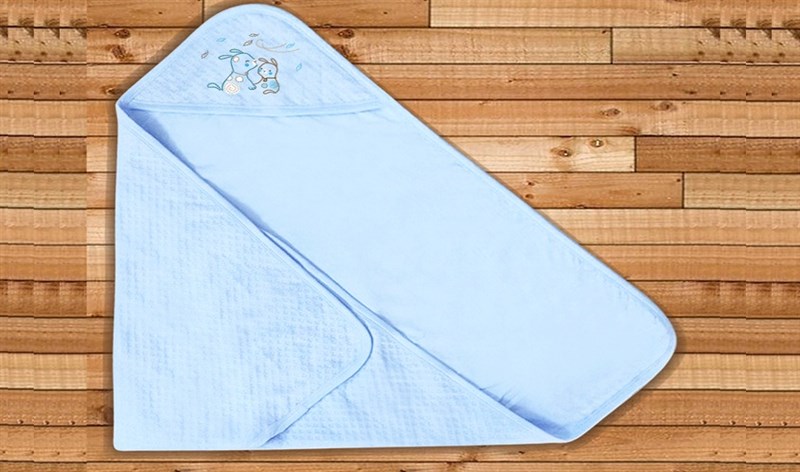Khăn quấn sơ sinh có nón cotton BabyMommy KQN02 thấm hút tốt
