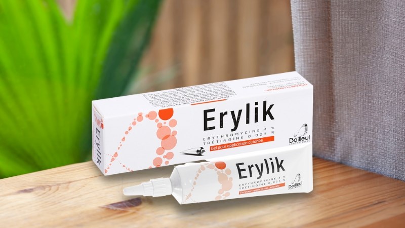 Gel bôi Erylik trị mụn trứng cá tuýp 30g 