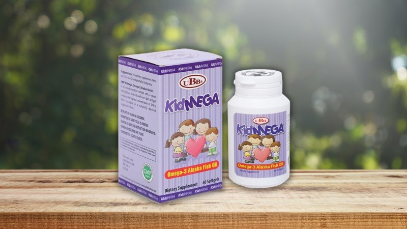 UBB KidMega giúp bổ não, tốt cho mắt lọ 60 viên