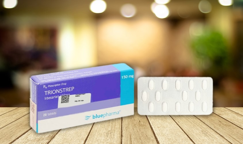 Trionstrep 150mg trị tăng huyết áp, bệnh thận do đái tháo đường